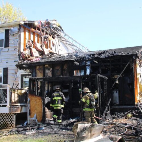 Engine 1-1 assists on Fayetteville Garage Fire