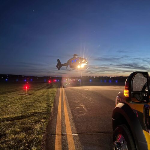 Ambulance assists on aircraft Accident