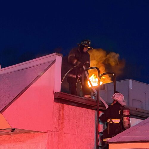 HQ Station units assist with Building Fire