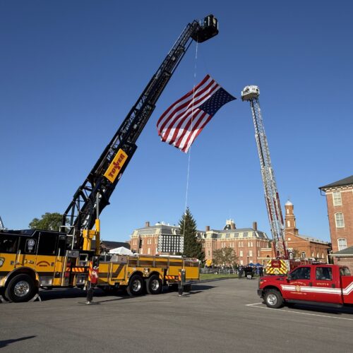 Tower 1 assists with National Fallen Firefighters Memorial