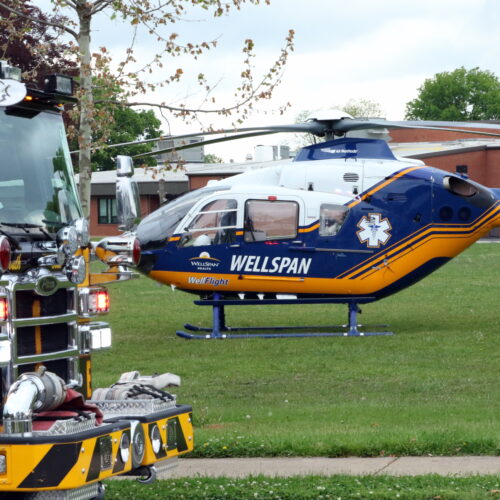 Engine 1-2 handles secondary Landing Zone for Wellspan Chambersburg