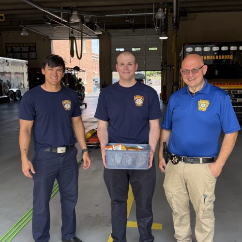 Franklin County Coroner stops by for EMS Week