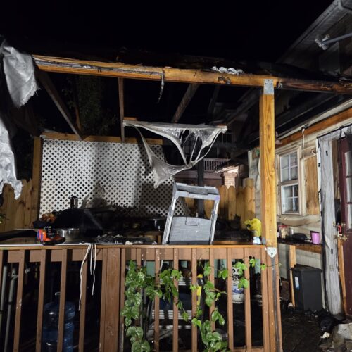 Poplar Avenue Porch Fire