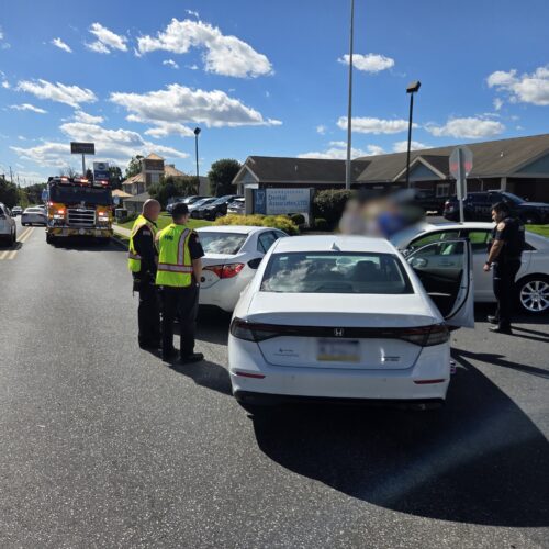 Three-vehicle accident on Walker Road