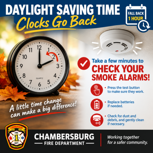 Daylight Saving Time: Remember to Turn Back Your Clocks and Check Your Smoke Alarms